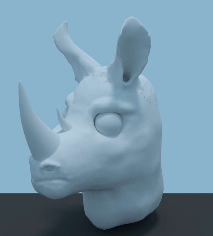 Rhino sculpture