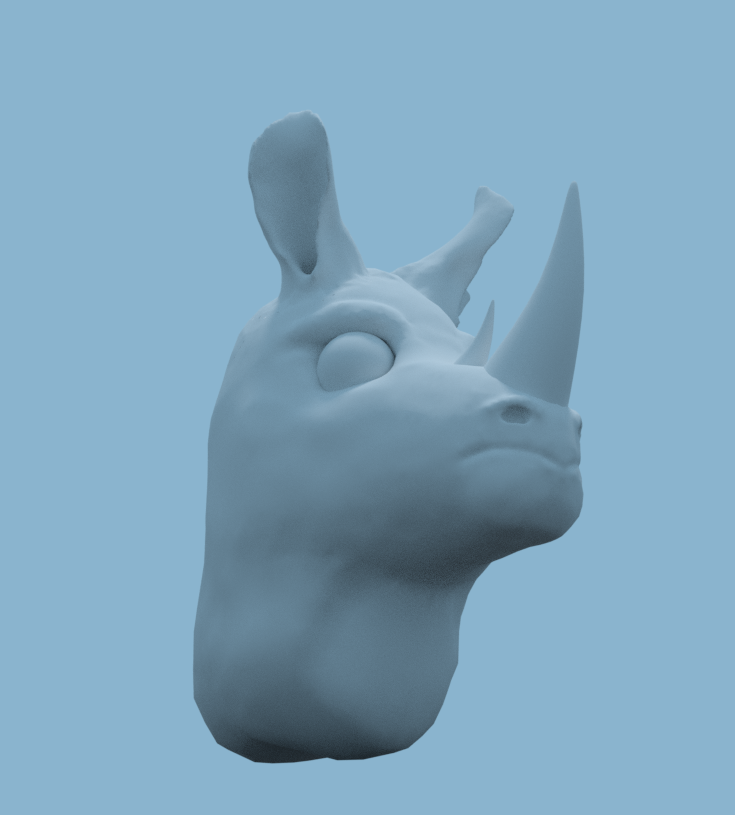 Rhino sculpture